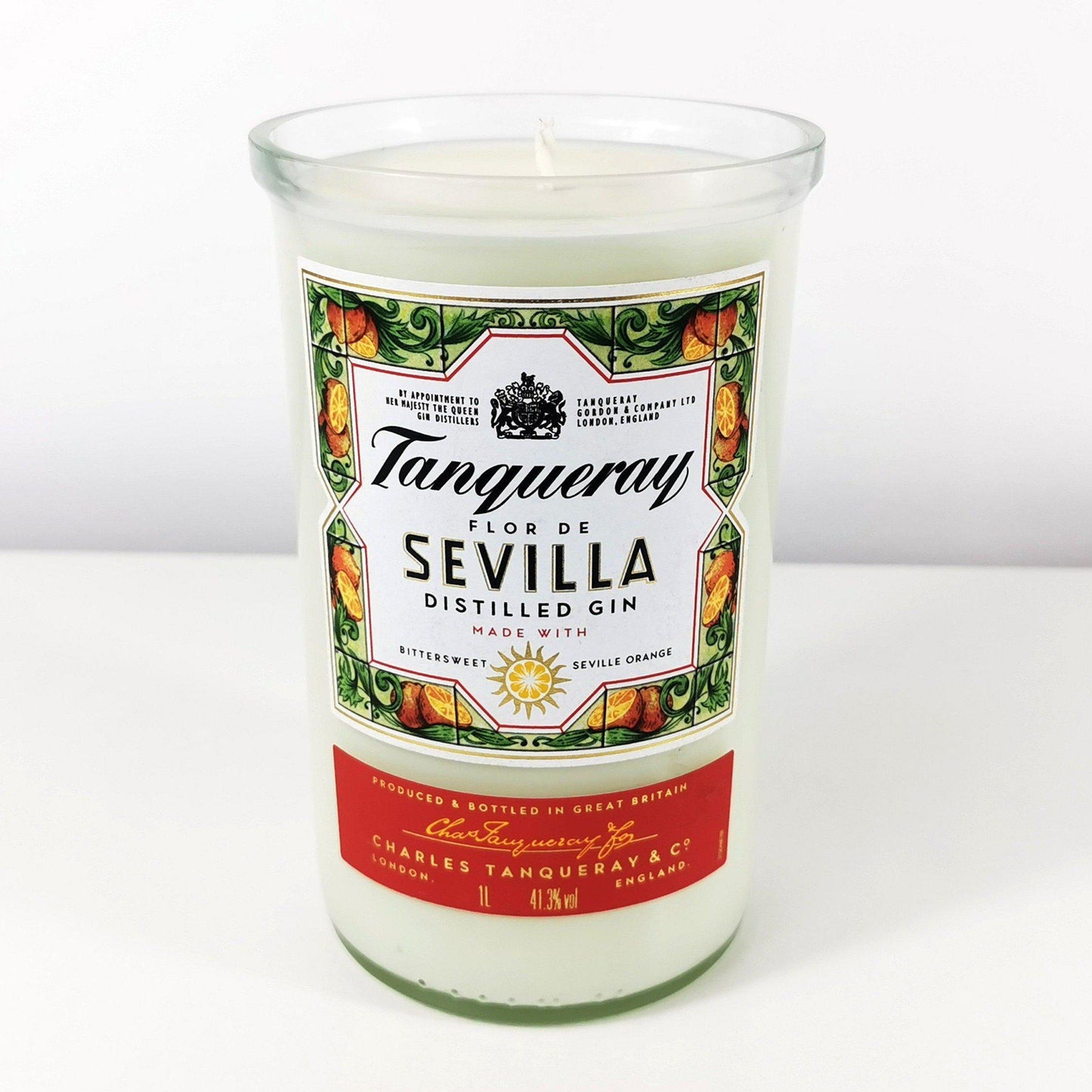 Tanqueray Sevilla Gin Bottle Candle 1L Gin Bottle Candles Adhock Homeware