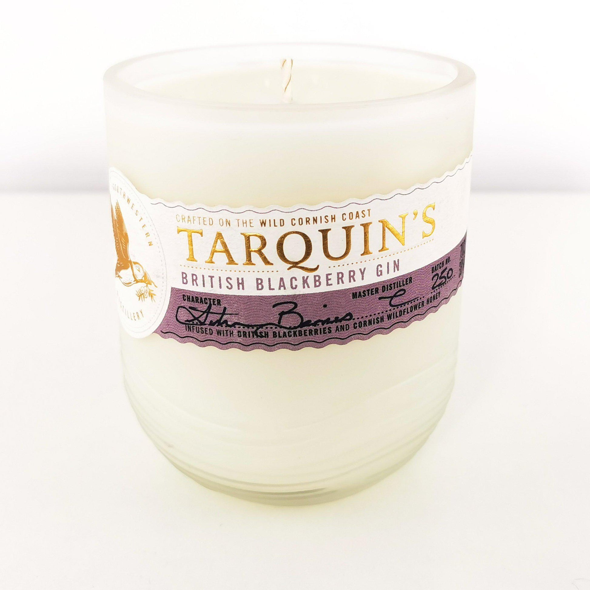 Tarquins Blackberry Gin Bottle Candle Gin Bottle Candles Adhock Homeware