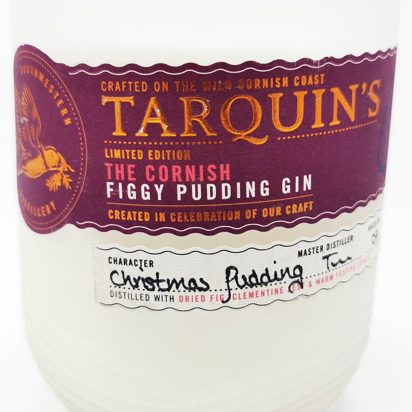 Tarquins Figgy Pudding Gin Bottle Candle-Gin Bottle Candles-Adhock Homeware