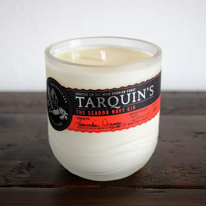 Tarquins Navy Strength Gin Bottle Candle Gin Bottle Candles Adhock Homeware
