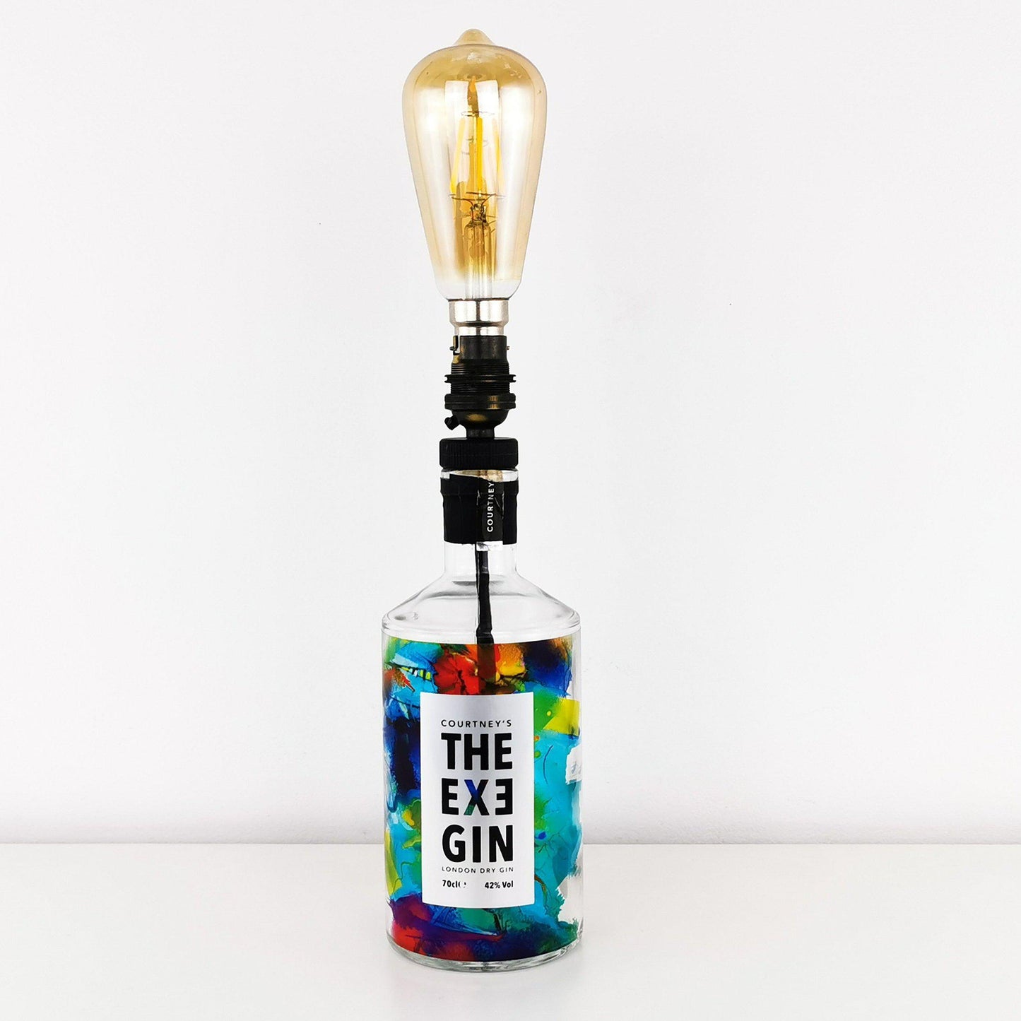 The Exe Gin Bottle Lamp Gin Bottle Table Lamps