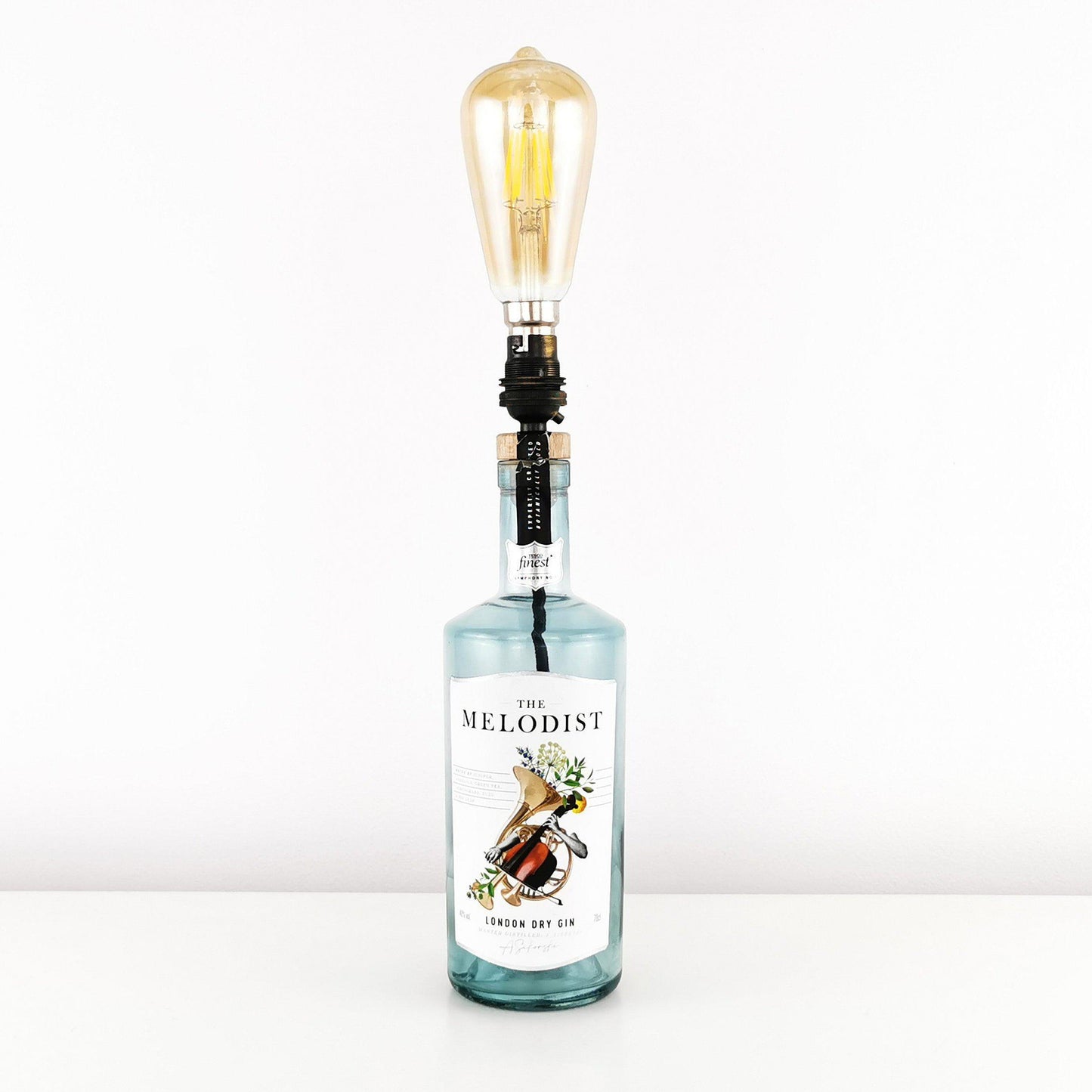 The Melodist London Dry Gin Bottle Table Lamp Gin Bottle Table Lamps