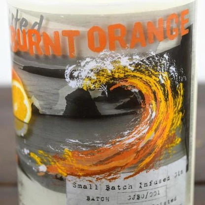Twisted Burnt Orange Gin Bottle Candle-Gin Bottle Candles-Adhock Homeware