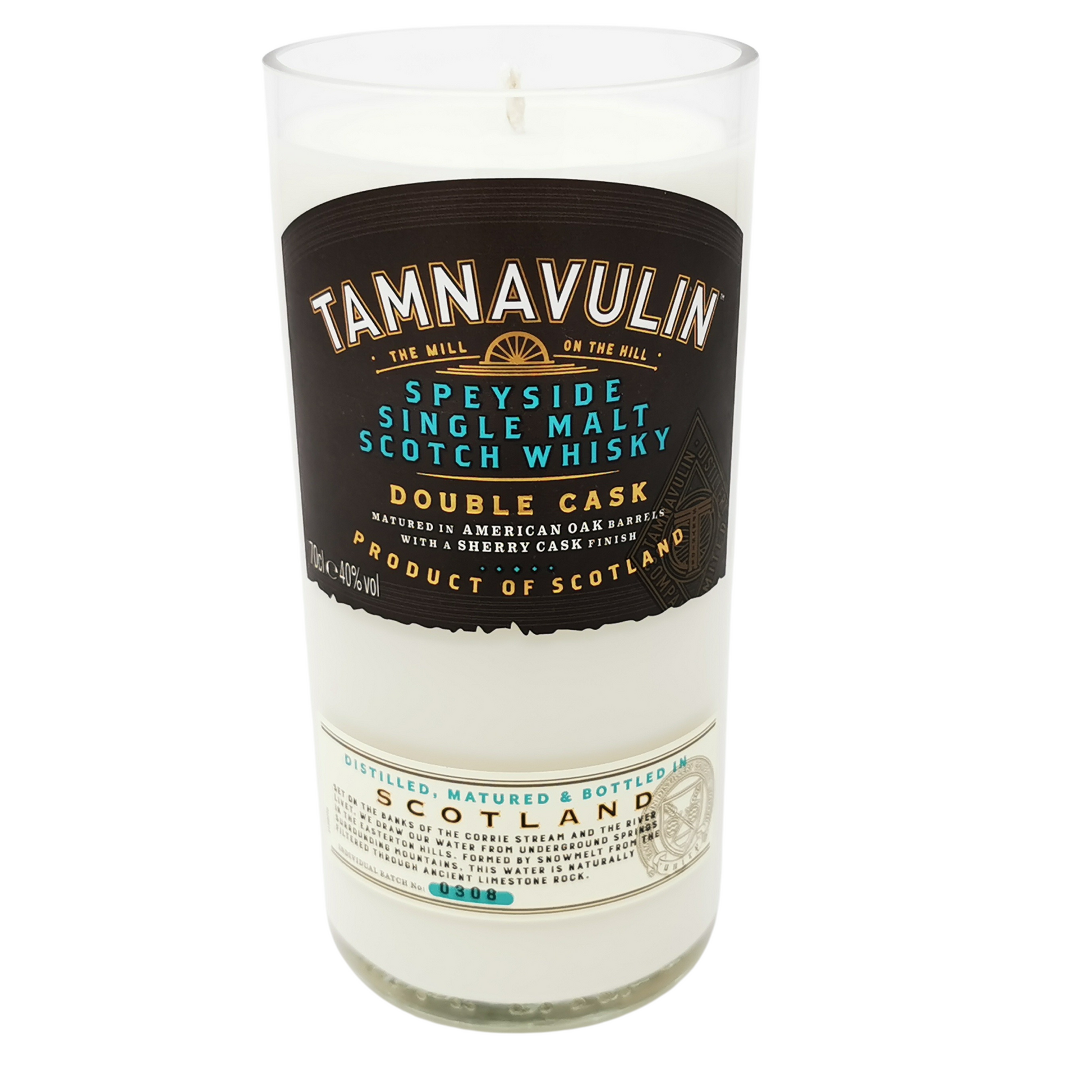Tamnavulin Whisky Bottle Candle Whiskey Bottle Candles Adhock Homeware