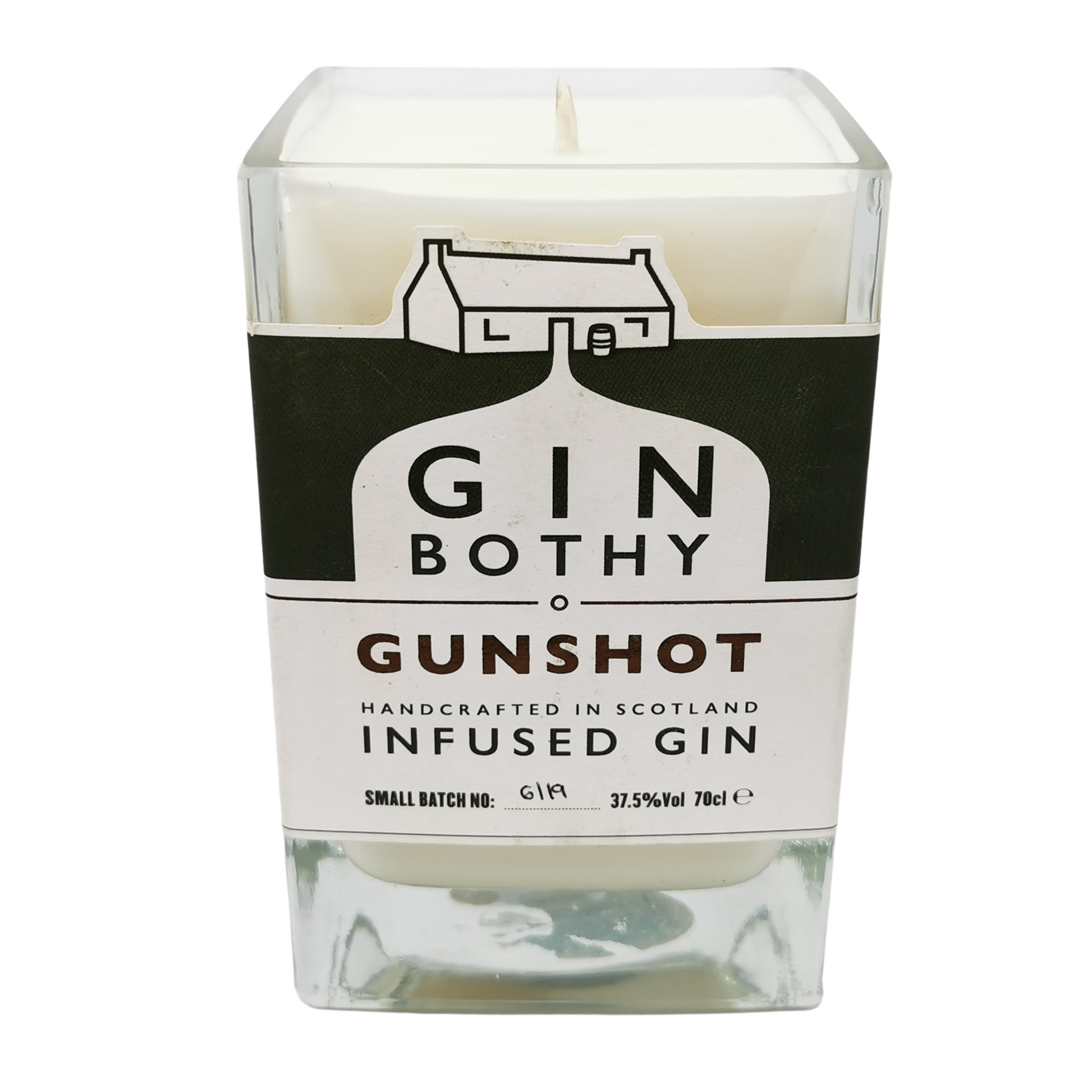 Gin Bothy Gunshot Gin Bottle Candle Gin Bottle Candles Adhock Homeware