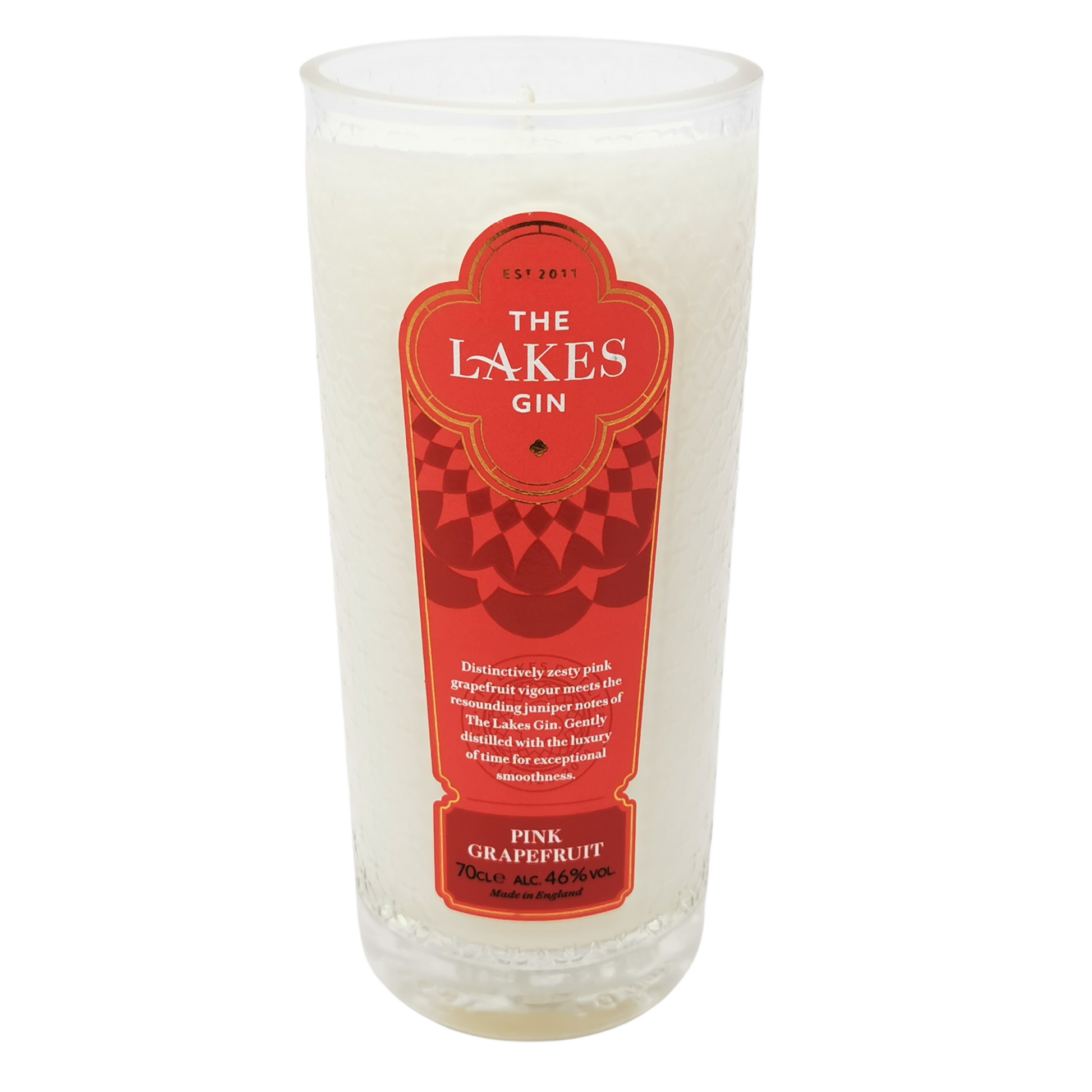 The Lakes Grapefruit Gin Bottle Candle Gin Bottle Candles Adhock Homeware