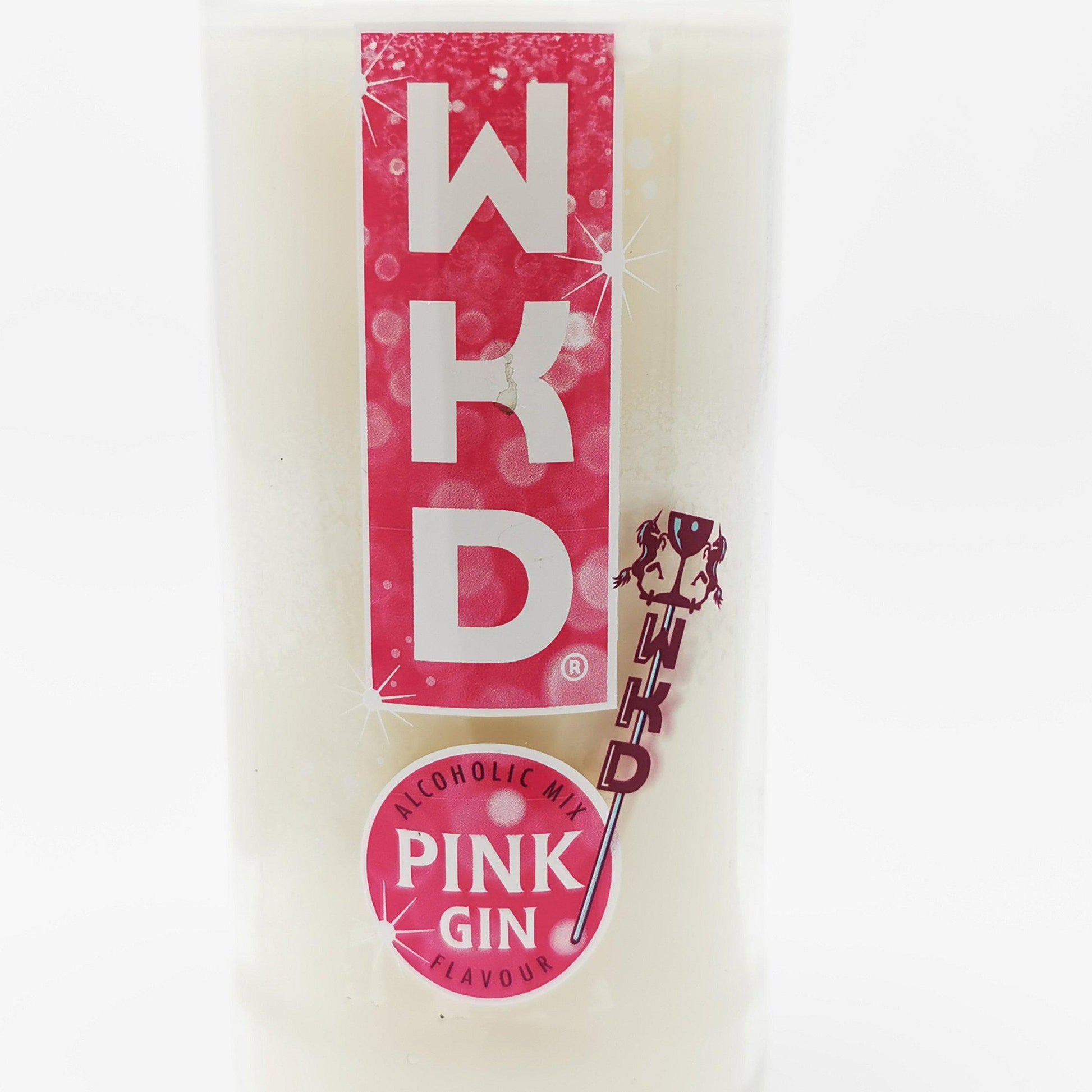 WKD Pink Gin Bottle Candle-Gin Bottle Candles-Adhock Homeware