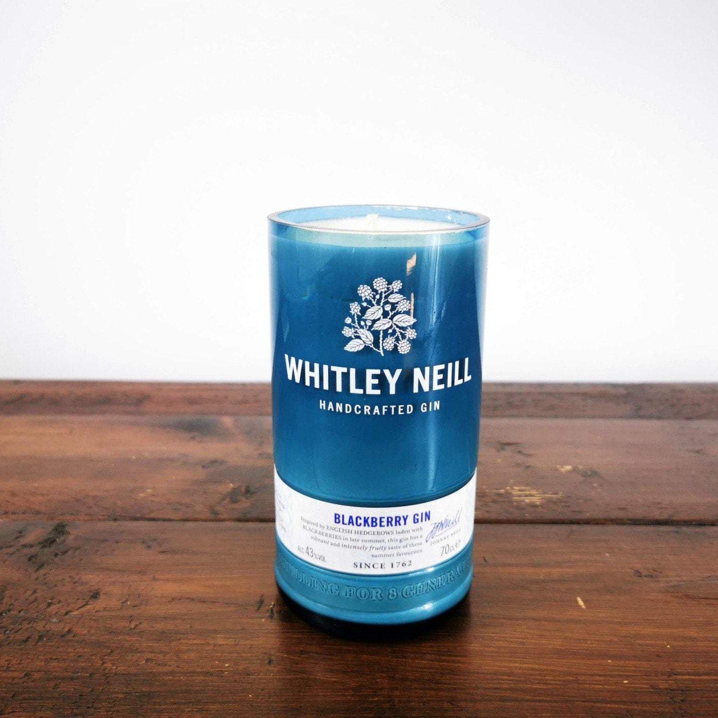 Whitley Neill Blackberry Gin Bottle Candle Gin Bottle Candles Adhock Homeware