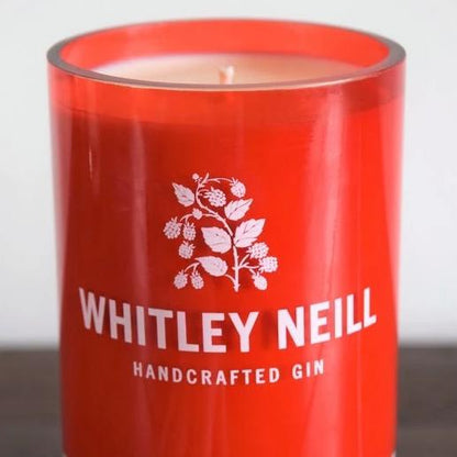 Whitley Neill Raspberry Gin Bottle Candle Gin Bottle Candles Adhock Homeware