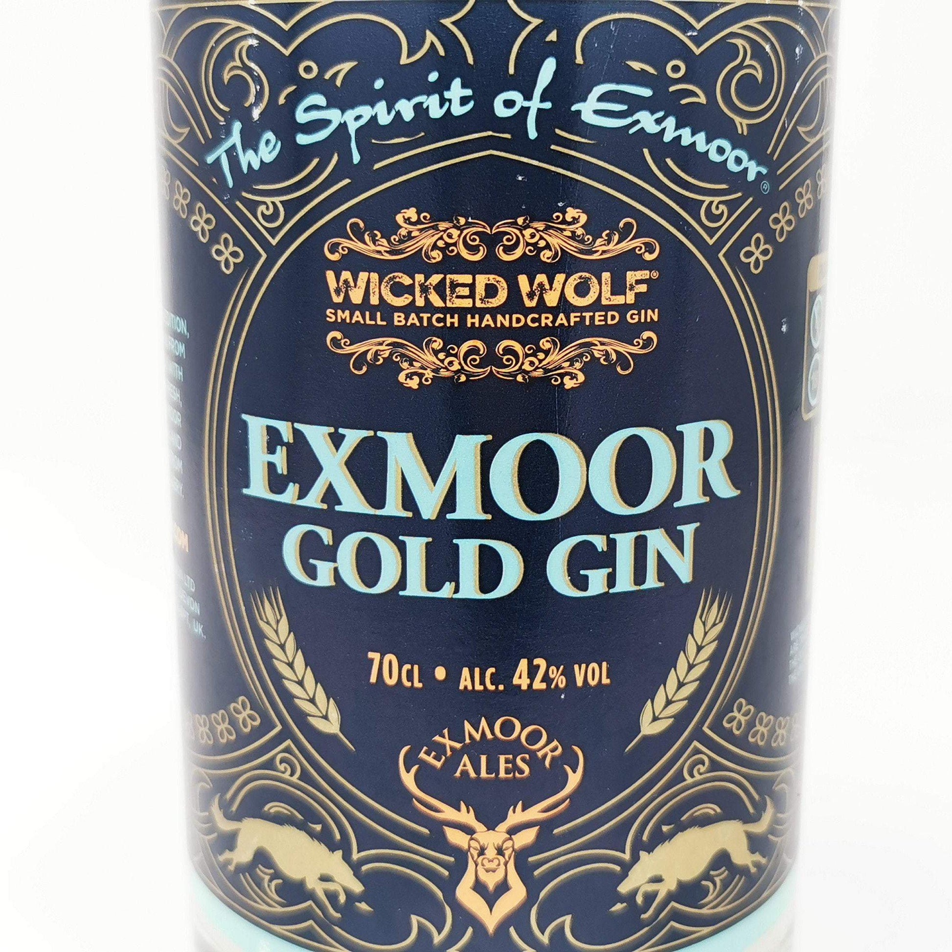 Wicked Wolf Exmoor Gold Gin Bottle Candle-Gin Bottle Candles-Adhock Homeware