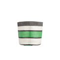 Recycled Woven Stripe Plant Pot Cover (Grass Green, Indigo &amp; Pearl) additional 5