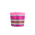Recycled Woven Stripe Plant Pot Cover (Neyron Pink, Pompadour &amp; Pearl) additional 5