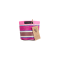 Recycled Woven Stripe Plant Pot Cover (Neyron Pink, Pompadour &amp; Pearl) additional 4