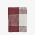Cotton Burgandy Checked Kitchen Tea Towel additional 1