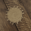 Handmade Jute Coasters (Set of 4) additional 2