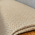 Luxury Handwoven Cashmere Soft Almond Diamond Blanket additional 2