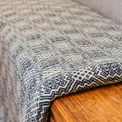 Luxury Handwoven Black &amp; White Geometric Cashmere Blanket additional 2