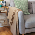 Luxury Handwoven Camel Twill Cashmere Blanket additional 1