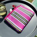 Recycled Woven Fire Pom Pom Pouch additional 7
