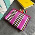 Recycled Woven Fire Pom Pom Pouch additional 3