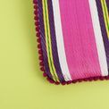 Recycled Woven Fire Pom Pom Pouch additional 2