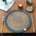Set of 6 Seagrass &amp; Jute Natural/Grey Placemats additional 2