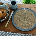 Set of 6 Seagrass &amp; Jute Natural/Grey Placemats additional 4