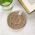 Set of 6 Seagrass &amp; Jute Natural Coasters additional 3