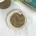 Seagrass &amp; Jute Natural/White Coasters (Set of 6) additional 1