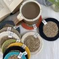 Seagrass &amp; Jute Natural/White Coasters (Set of 6) additional 2