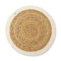 Seagrass &amp; Jute Natural/White Placemats (Set of 6) additional 1