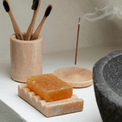 Handcrafted Rose Marble Soap Dish additional 1