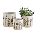 Wild Flowers Stoneware Plant Pot additional 2