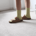 Cashmere &amp; Wool Oat Green Blend Socks additional 2