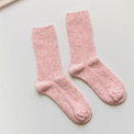 Cashmere &amp; Wool Blend Pink Socks additional 1
