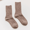 Cashmere &amp; Wool Blend Camel Socks additional 1