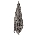 Gutte Recycled Black Cotton Throw additional 4