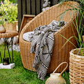 Gutte Recycled Black Cotton Throw additional 5