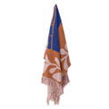Atle Recycled Brown Leaf Cotton Throw additional 2