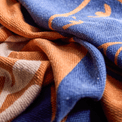 Atle Recycled Brown Leaf Cotton Throw additional 4