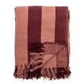 Frello Recycled Red Stripe Cotton Throw additional 1