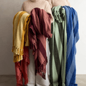Frello Recycled Blue Stripe Cotton Throw additional 4