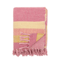 Isnel Recycled Pink &amp; Yellow Stripe Cotton Throw additional 1