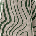 Woodsby Recycled Cotton Wavy Stripe Green/Orange Throw additional 6