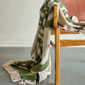 Dalmine Recycled Green Cotton Throw additional 2