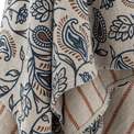 Paisley Recycled Multi Coloured Cotton Throw additional 3