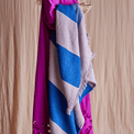 Cadeo Recycled Blue Cotton Throw additional 2