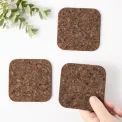 Square Smoked Cork Coaster Set additional 4