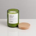 Rhubarb &amp; Rose Upcycled Wine Bottle Candle additional 2