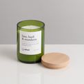 Lime, Basil &amp; Mandarin Upcycled Wine Bottle Candle additional 2
